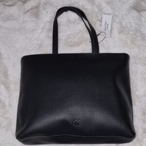 Calvin Klein Classic Black Tote (NWT)